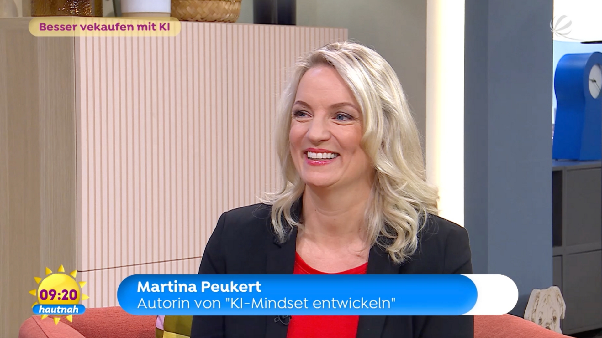 KI-Kompetenz Speakerin Martina Peukert im TV-Interview über Künstliche Intelligenz